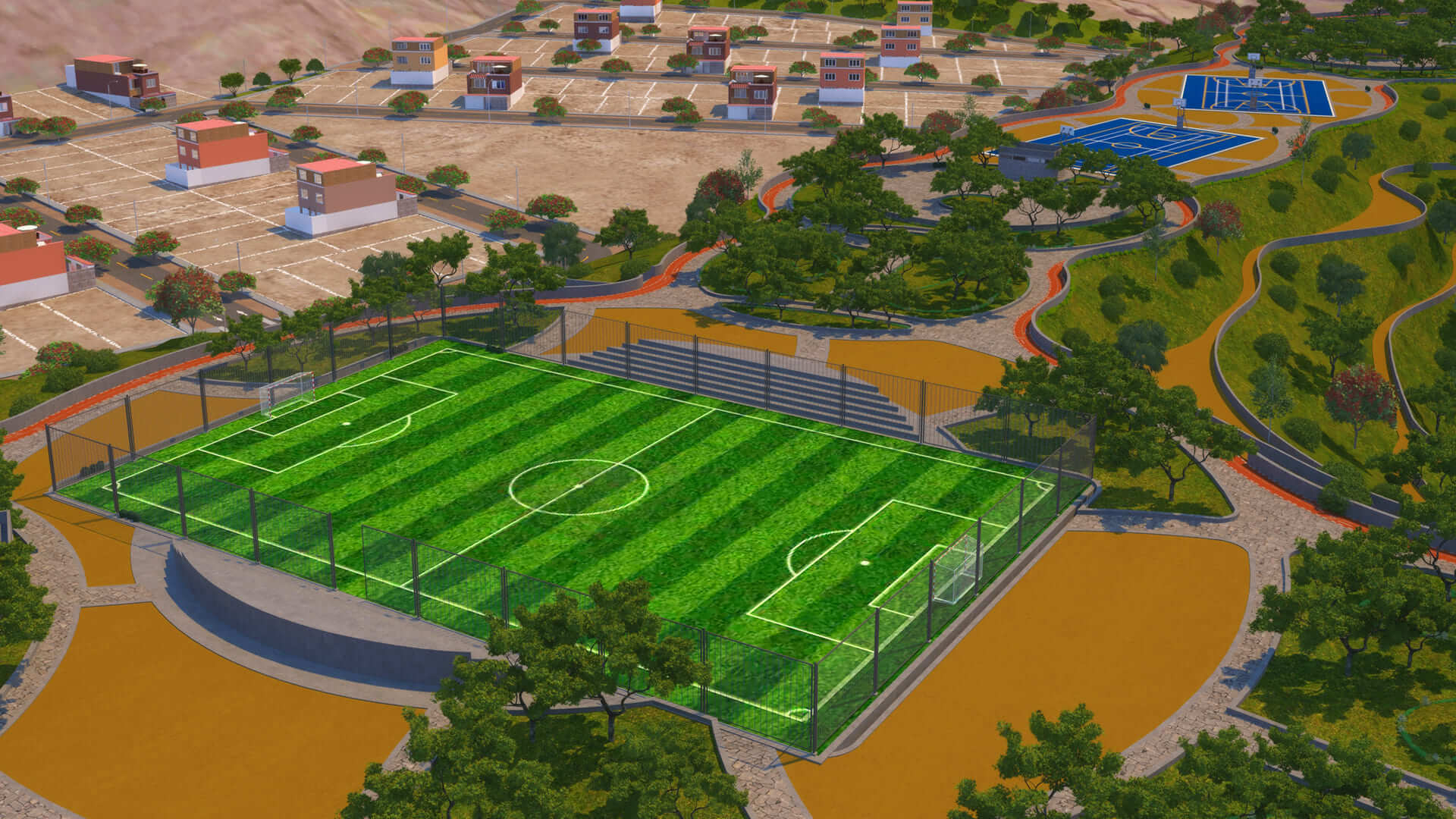 Parque deportivo del proyecto